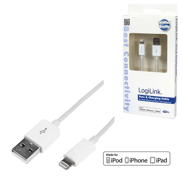 kabel-logilink-usb-apple-lightning-1-m-bialy-kolor-bialy-dlugosc-przewodu-1-m