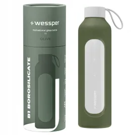 szklana-butelka-na-wode-1l-wessper-b1-borosilicate-olive
