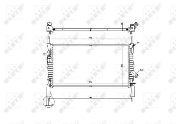 chlodnica-silnika-53742-nrf-numer-katalogowy-oryginalu-ford-1370865-ford-1371296-ford-1383315-ford-6c118005ab-ford-6c118005ac-ford-6c118005ad