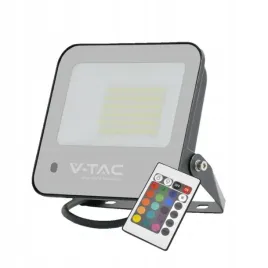 projektor-led-v-tac-50w-czarny-ip65-pilot-vt-44053-rgb-6500k-4000lm