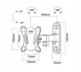 techlink-twm102-uchwyt-scienny-do-tv-13-27-typ-obrotowy