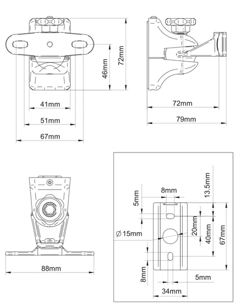 uchwyty-glosnikowe-scienne-b-tech-bt33-czarne-marka-b-tech