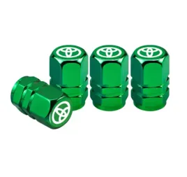 zielone-nowoczesne-nakretki-na-wentyle-toyota-premium-trwale-logo-toyota