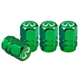 zielone-nowoczesne-nakretki-na-wentyle-do-infiniti-premium-z-logo-infiniti