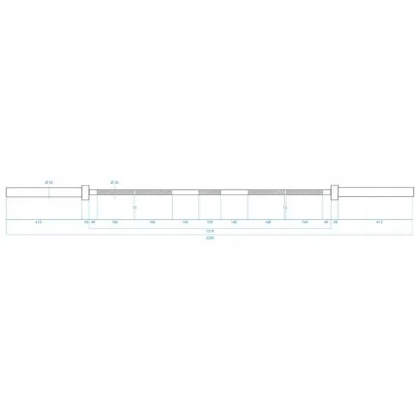 gryf-prosty-gladki-hms-220-cm-50-mm-waga-produktu-20-kg