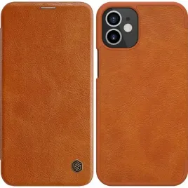 etui-z-klapka-nillkin-do-apple-iphone-12-brazowy