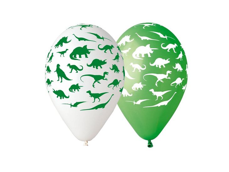 Balony urodzinowe Dinozaury - 30 cm - 5 szt