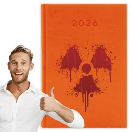 kalendarz-2026-a5-pomaranczowy-planer-niedziele-swieta-radioaktywny-01
