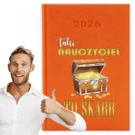 kalendarz-2026-a5-pomaranczowy-planer-niedziele-taki-nauczyciel-to-skarb