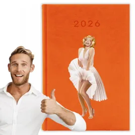 kalendarz-2026-a5-pomaranczowy-planer-niedziele-swieta-marilyn-monroe-06