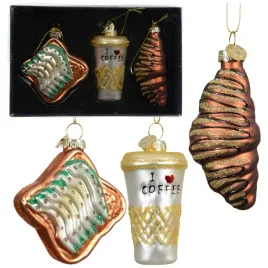 bombki-choinkowe-zawieszki-szklane-ksztaltki-kawa-tost-croissant-8-cm-3szt