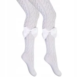 rajstopy-rajstopki-dzieciece-biale-azurowe-kokarda-5-6-lat