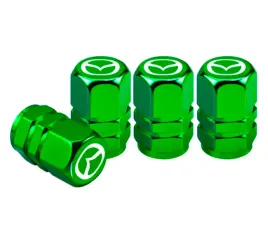 zielone-nowoczesne-nakretki-na-wentyle-mazda-premium-trwale-z-logo-mazda