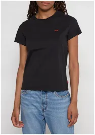 t-shirt-damski-levis-czarny-z-malym-logo-xs