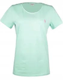 t-shirt-damski-u-s-polo-assn-mietowy-z-malym-logo-xl