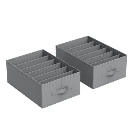 organizery-do-szafy-szare-zestaw-2-sztuki-na-ubrania-i-bielizne-30x42
