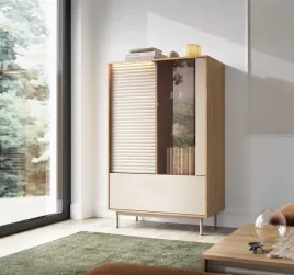 witryna-tila-ti1-szerokosc-100-cm-kaszmir-dab-olejowany-ryfle-trzydrzwiow