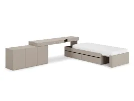 zestaw-woow-set-01l-komoda-biurko-lozko-lewy-szampanski-clay-grey-wos1l