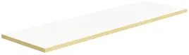 plyta-polka-meblowa-100x30-biel-alpejska-i-zloto-szczotkowane-zlote-zlota