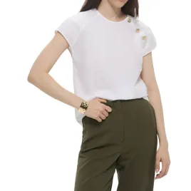 bluzka-damska-trussardi-popeline-biala-prosta-elegancka