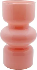 rozowy-szklany-wazon-18-cm-nowoczesny-do-swiezych-i-suszonych-kwiatow