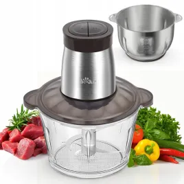 mini-siekacz-rozdrabniacz-600w-2-pojemniki-szklany-i-stalowy-2-biegi