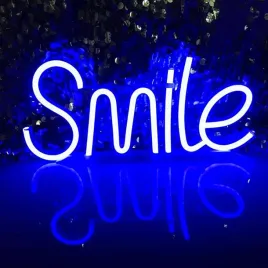 neon-led-usb-baterie-lampka-na-sciane-smile-niebieski