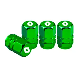 zielone-nowoczesne-nakretki-na-wentyle-renault-premium-trwale-logo-renault