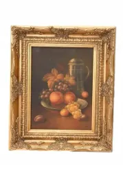 martwa-natura-owoce-na-paterze-obraz-olejny-zlota-rama