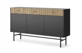 nowoczesna-komoda-lamele-155-cm-czarny-dab-evoke-dessi-km