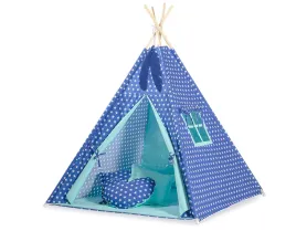 namiot-tipi-dla-dzieci-zawieszki-piora-gwiazdki-granatowe
