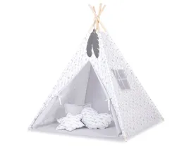 namiot-tipi-dla-dzieci-zawieszki-piora-szare-strzalki-szary