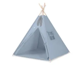 namiot-tipi-dla-dzieci-mata-zawieszki-piora-brudny-niebieski