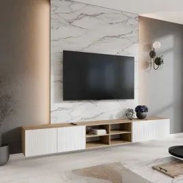 szafka-rtv-wiszaca-noe-szerokosc-300-cm-otwarta-dab-artisan-bialy-mat-ryf