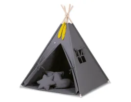namiot-tipi-dla-dzieci-mata-poduszki-zawieszki-piora-antracyt