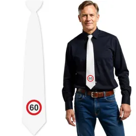 krawat-60-urodziny-traffic-birthday-bialy-43-cm