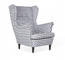 fotel-uszak-ari-print-skandynawski-family-meble-patchwork-czarno-bialy