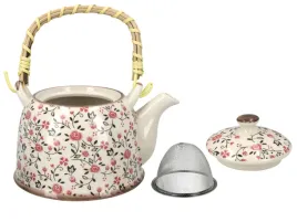 komplet-dzbanek-czajnik-ceramiczny-z-zaparzaczem-kwiatuszki