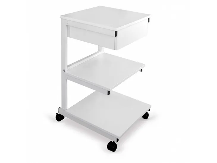 Stolik stół pod aparaturę medyczną na kółkach aluminiowy z szufladą 3 półki
