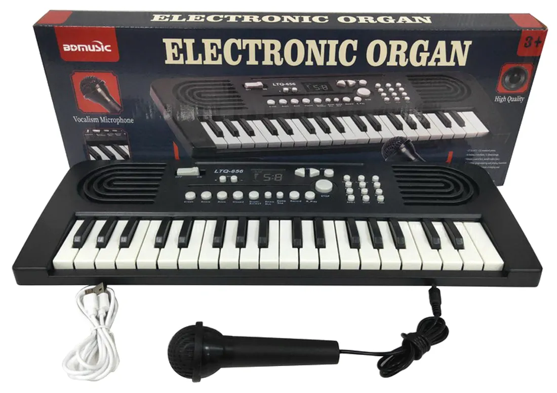 duze-organki-keyboard-z-mikrofonem