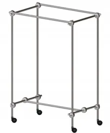 gondola-stojak-na-wieszaki-odziez-1-2m-kolkach