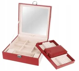 organizer-szkatulka-kuferek-na-bizuterie-z-lustrem-na-kluczyk-bordowa