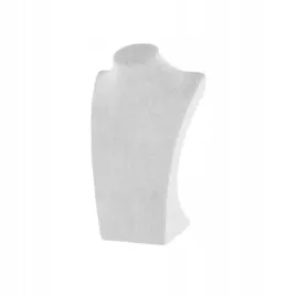 ekspozytor-na-bizuterie-stojak-popiersie-na-lancuszki-naszyjniki-szare-21cm