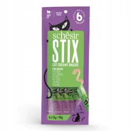 schesir-stix-cat-creamy-przysmak-smakolyk-mus-dla-kota-lizania-kaczka-6x15g