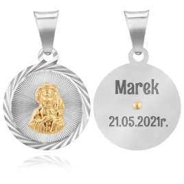 srebrny-medalik-z-matka-boska-czestochowska-grawer