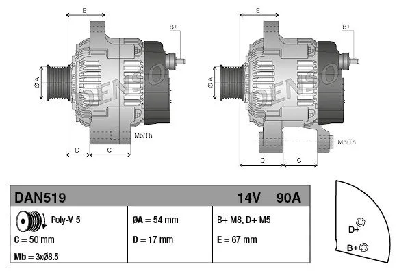 alternator-dan519-den