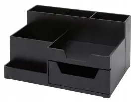 organizer-na-biurko-przybornik-szuflada-na-karteczki-dlugopisy-czarny