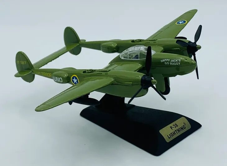 samolot-lockheed-p-38-lightning-model-metal-motormax-marka-motormax-stan-nowy