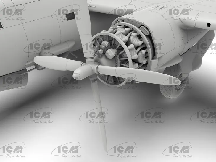 samolot-douglas-b-26b-marauder-model-48320-icm-okres-ii-wojna-swiatowa-stan-nowy