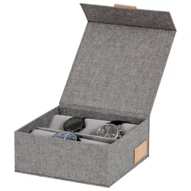 pudelko-na-zegarki-love-it-store-it-lniany-organizer-na-68-zegarkow-szary